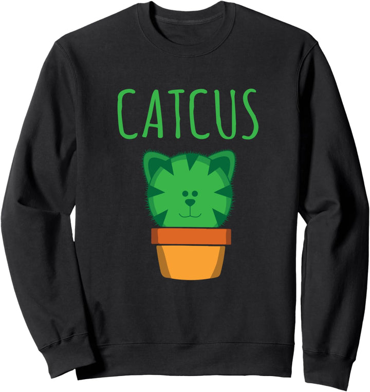 Cute Catcus Punny Cat Joke Sweatshirt