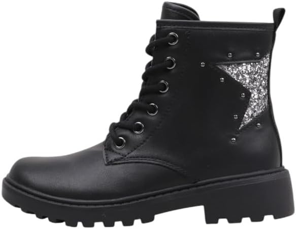 Geox Mädchen J Casey Girl Ankle Boot 28 EU Black Gun, 28 EU Black Gun