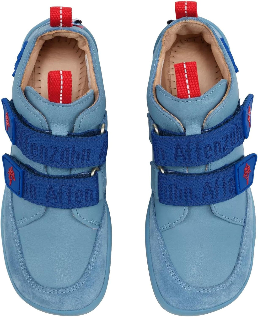 Affenzahn Barfussschuh Leder Buddy mit Klettverschluss, weich, rutschfest, für Jungen und Mädchen in