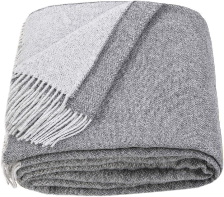 LYHome Merino Decke - Kuscheldecke Tagesdecke Sofa Wolldecke, Blanket Überwurfdecke Sofadecke Wohnde