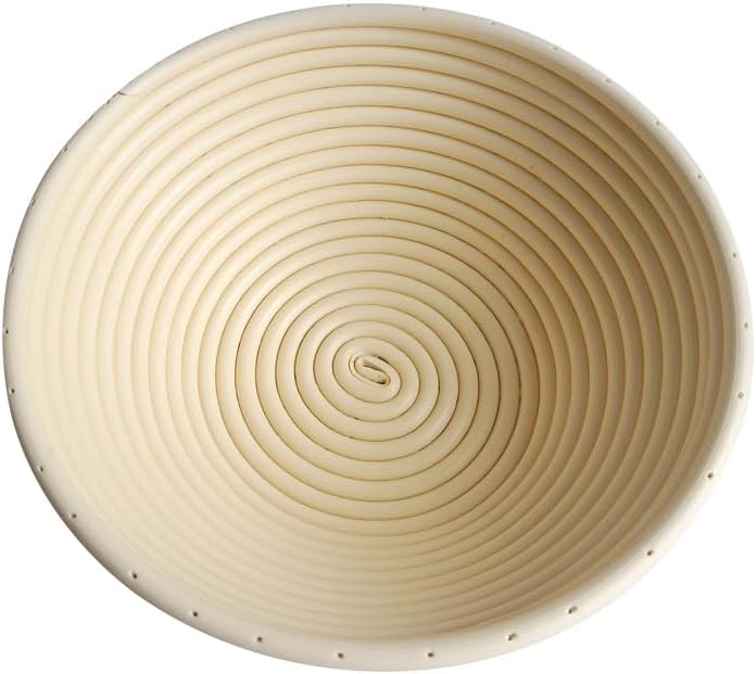 2 Stück Hochwertiges Gärkörbchen, Gärkorb für Sauerteigbrot, Gärkorb Rund 23cm, Antihaft & Pflegelei