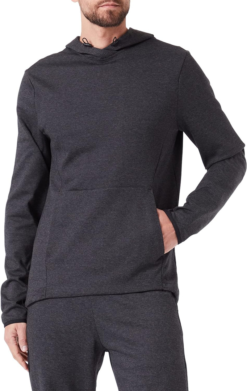 Odlo Herren Essential_314042 Laufhoody S Dark Grey Melange, S Dark Grey Melange