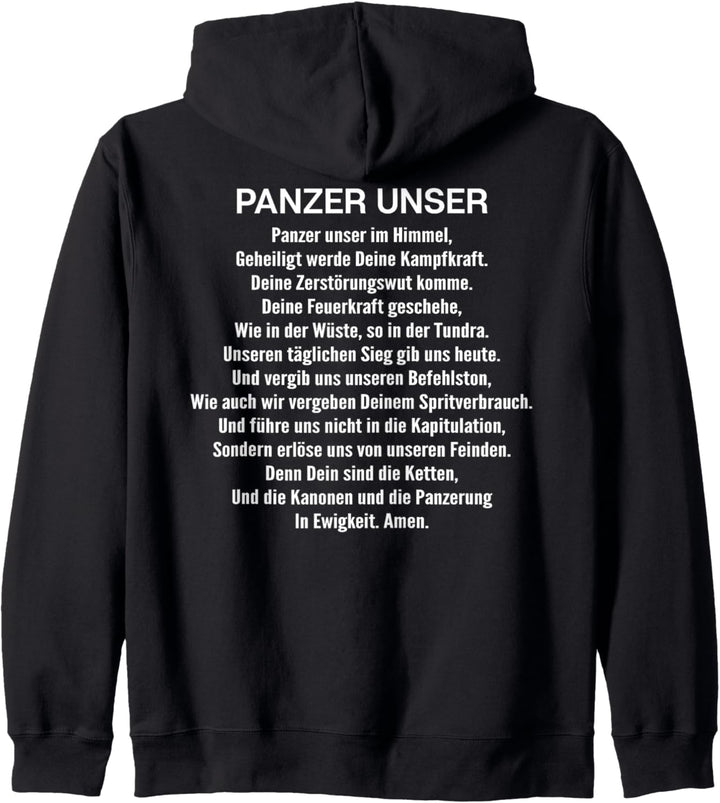 Panzerfahrer Panzer Unser Gebet Panzer Kapuzenjacke
