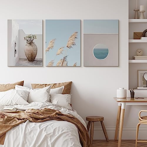Muralo - Wandbilder Leinwand Set Aufhängefertig - Bilder für Wohnzimmer Schlafzimmer - Moderne Wandd