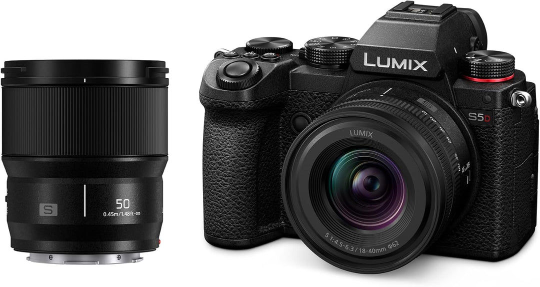 Panasonic DC-S5DWE-K Lumix S5D Vollformatkamera, L-Mount, 24,2 MP, 4K 60P Videoaufnahme, Live View S