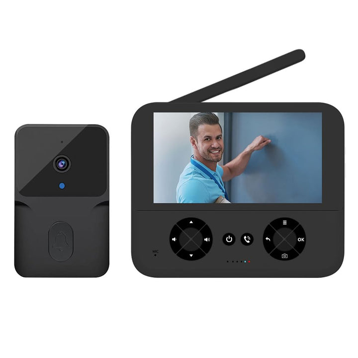 Irishom Kabellose Video-Türsprechanlage mit Kamera ohne Abonnement mit 4,3 Zoll IPS-Bildschirm, hoch