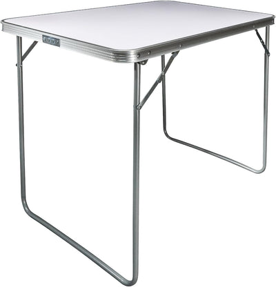 Grafner XL Aluminium Camping Tisch klappbar, stabil und tragbar, 80 x 60 x 70 cm, mit Griff, belastb