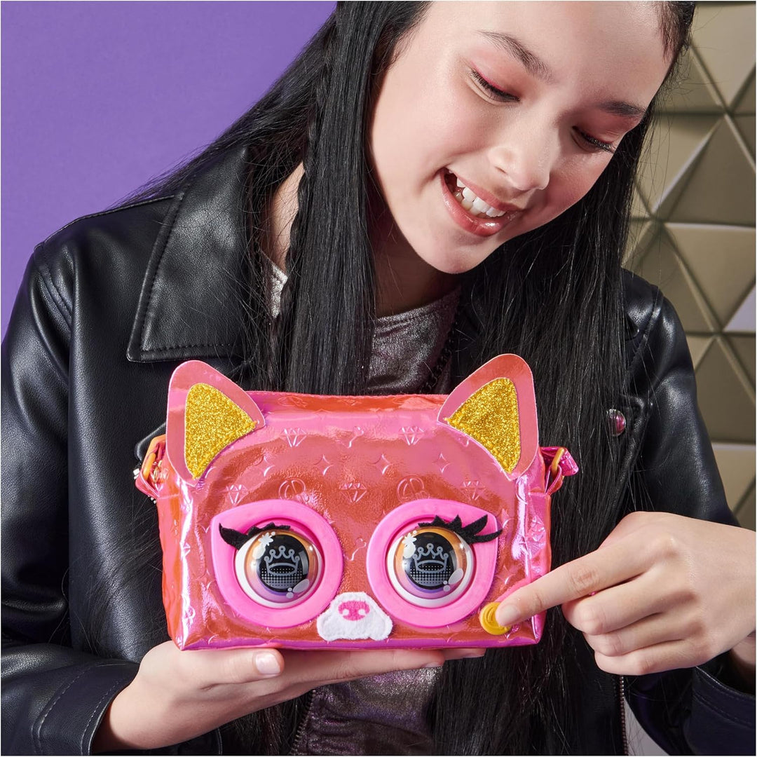 Purse Pets, Print Perfect Bamboo Boo, Interactive Pet Toy and Shoulder Bag with Over 30 Sounds and R