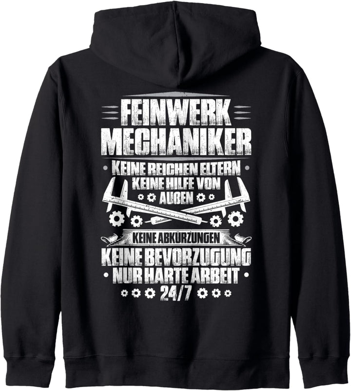 Harte Arbeit Feinwerkmechaniker Kapuzenjacke