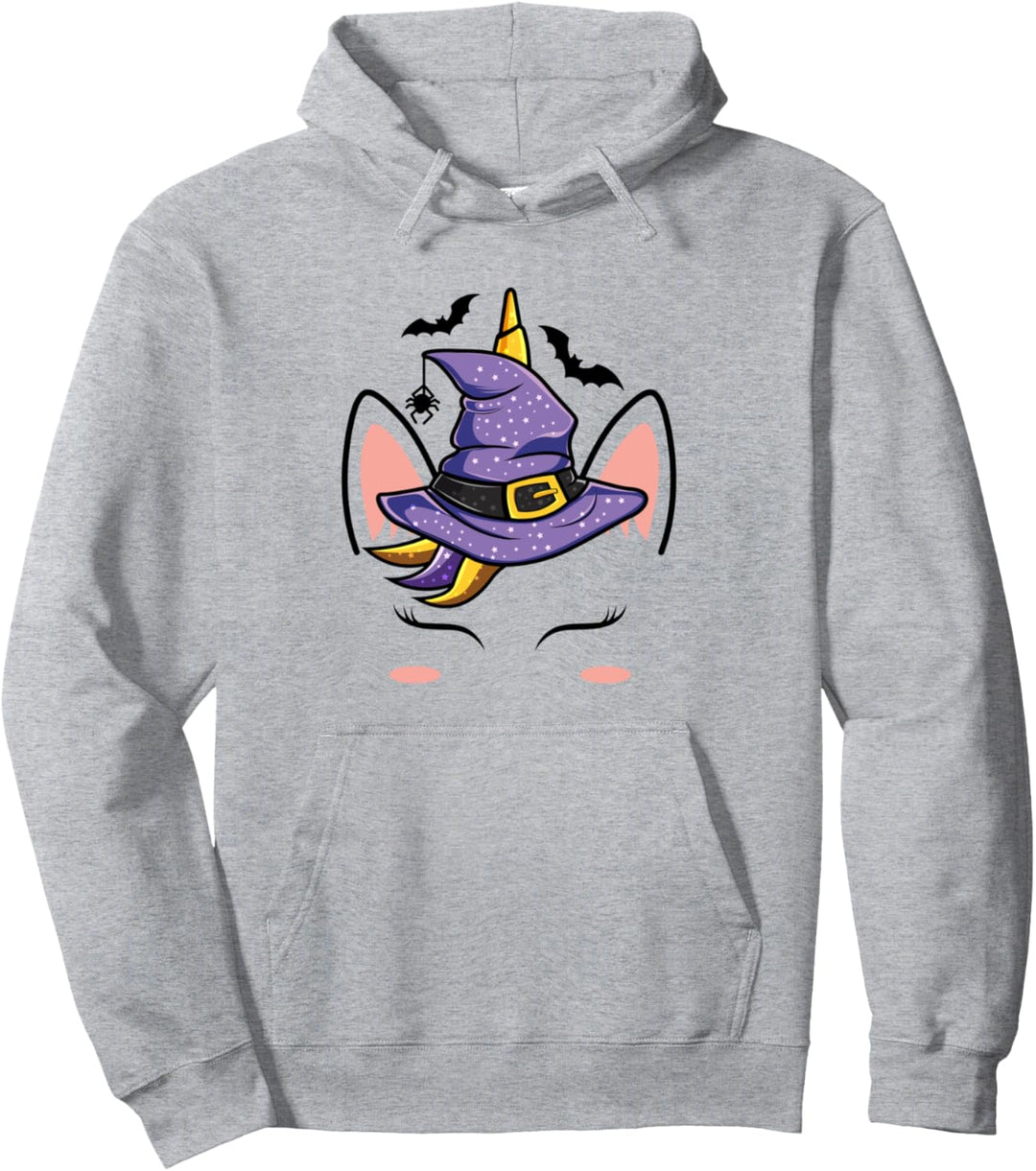 Einhorn-Hexenhut - Lustiges Einhorn-Halloween-Kostüm Pullover Hoodie