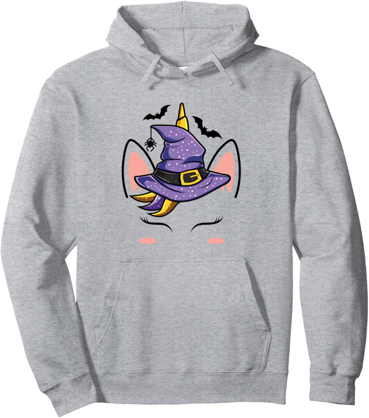 Einhorn-Hexenhut - Lustiges Einhorn-Halloween-Kostüm Pullover Hoodie