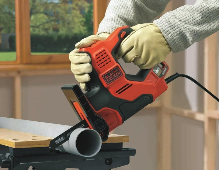 Black+Decker 3-in-1 Autoselect Universalsäge Scorpion 500W RS890K – Elektrische Mehrzwecksäge Hand-,