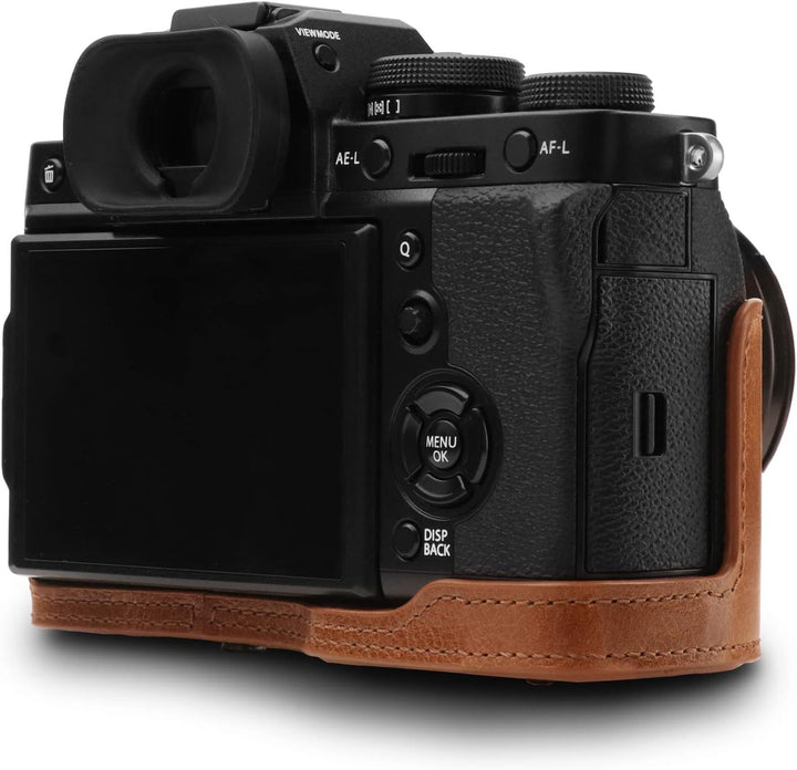 MegaGear MG1551 Fujifilm X-T3 (XF23mm - XF56mm & 18-55mm Lens) Ever Ready Echtleder Kamera-Case mit