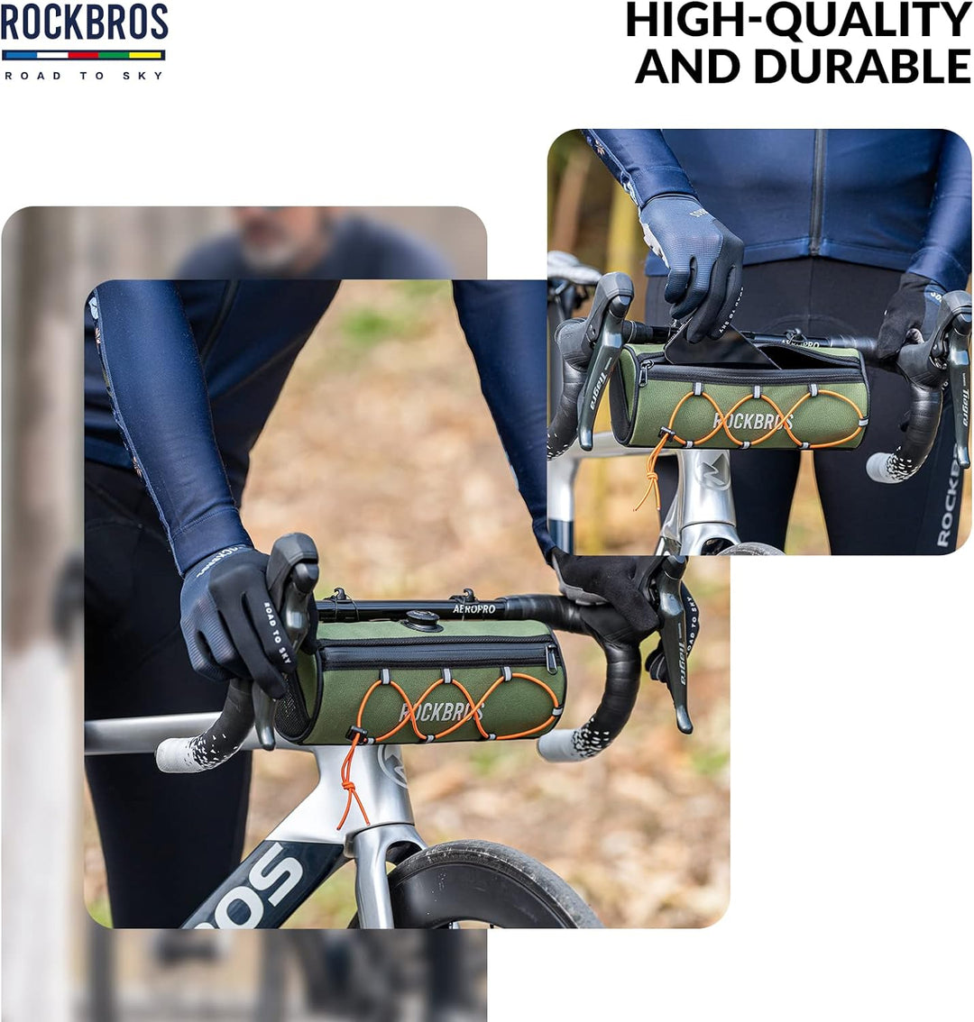 ROCKBROS Road-to-Sky Fahrrad Lenkertasche Fahrradtasche Lenker Vordertasche 1,5L Wasserabweisend Ref