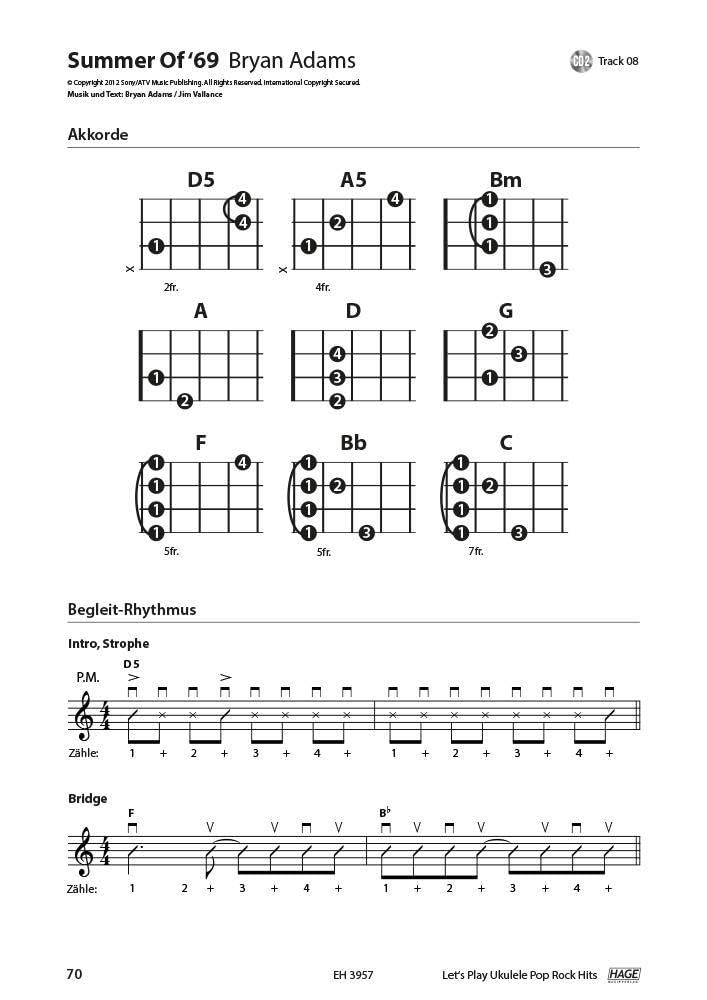 Let's Play Ukulele Pop Rock Hits (mit 2 CDs): Songbook für Sopran-Ukulele - 40 tolle Songs für Ukule