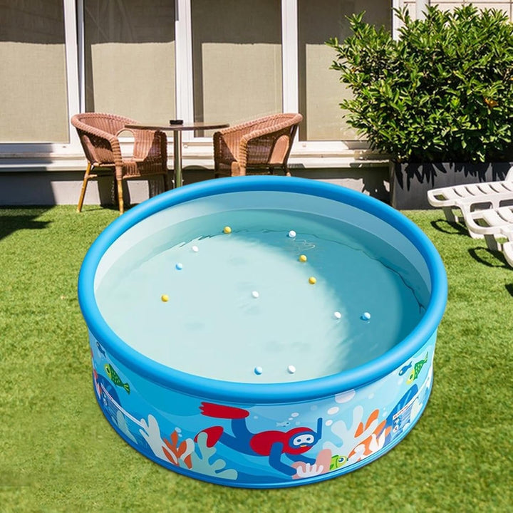 Wasserbecken | Mädchen Badebecken - PVC Rundpool Dicke Wände Tragbar Für Erwachsene & Kinder Garten