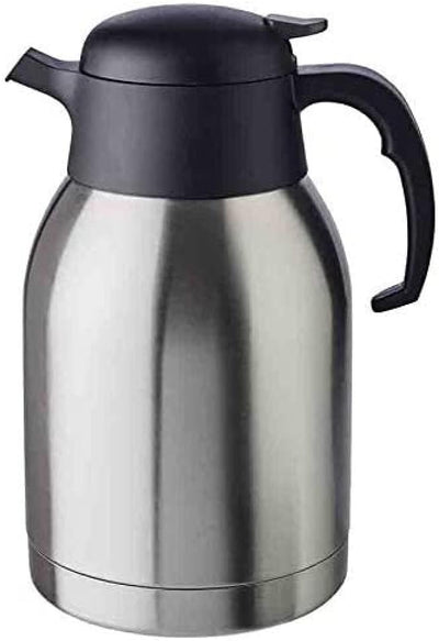 APS Isolierkanne „Classic“, Kaffeekanne mit Drehverschluss, Ø 14 cm, H: 19 cm, doppelwandiger Edelst