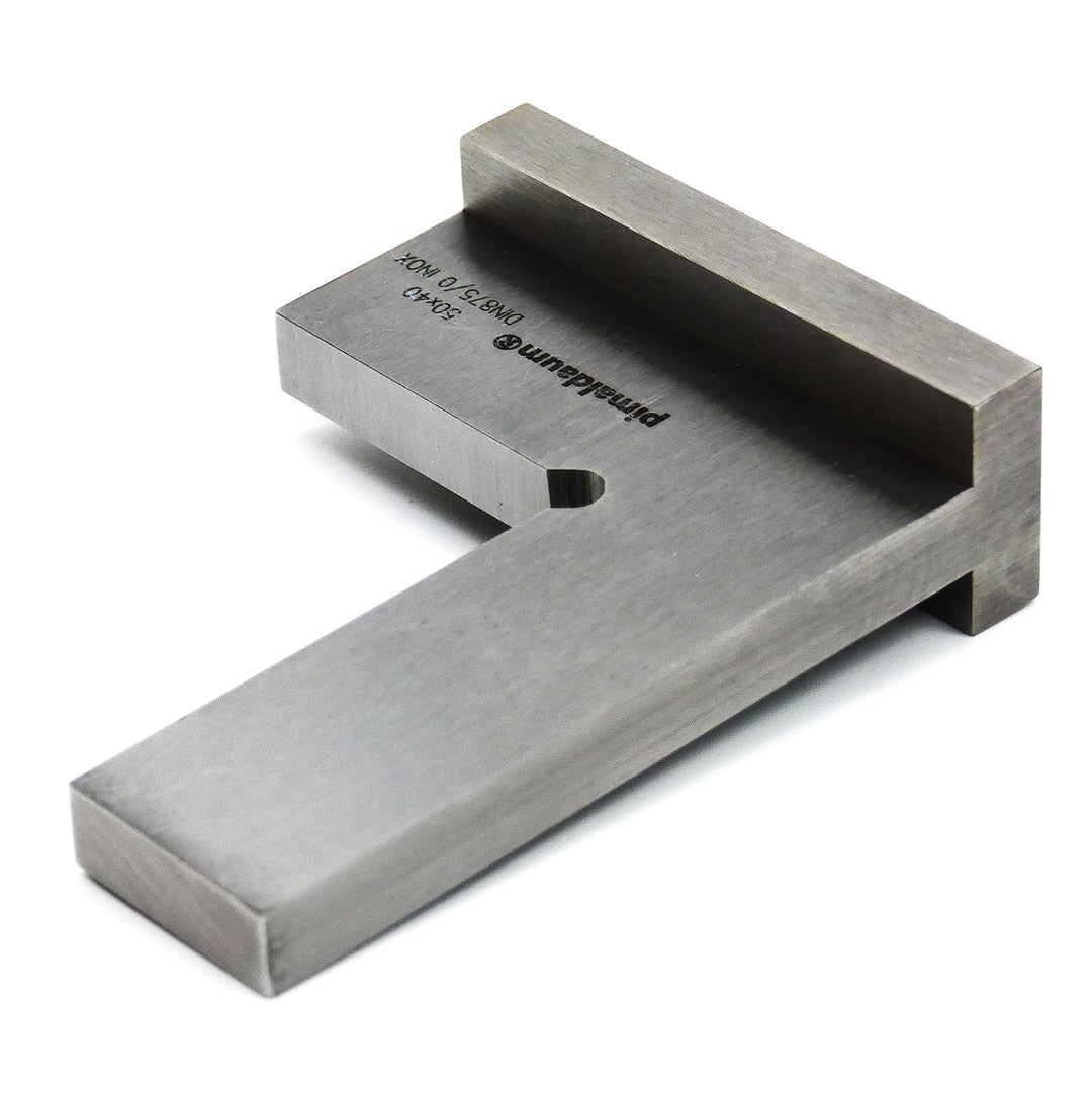 PIMALDAUM® Anschlagwinkel, 90°-Flachwinkel mit Anschlag, Schenkel 50 * 40 mm, gem. DIN 875/0, Edelst