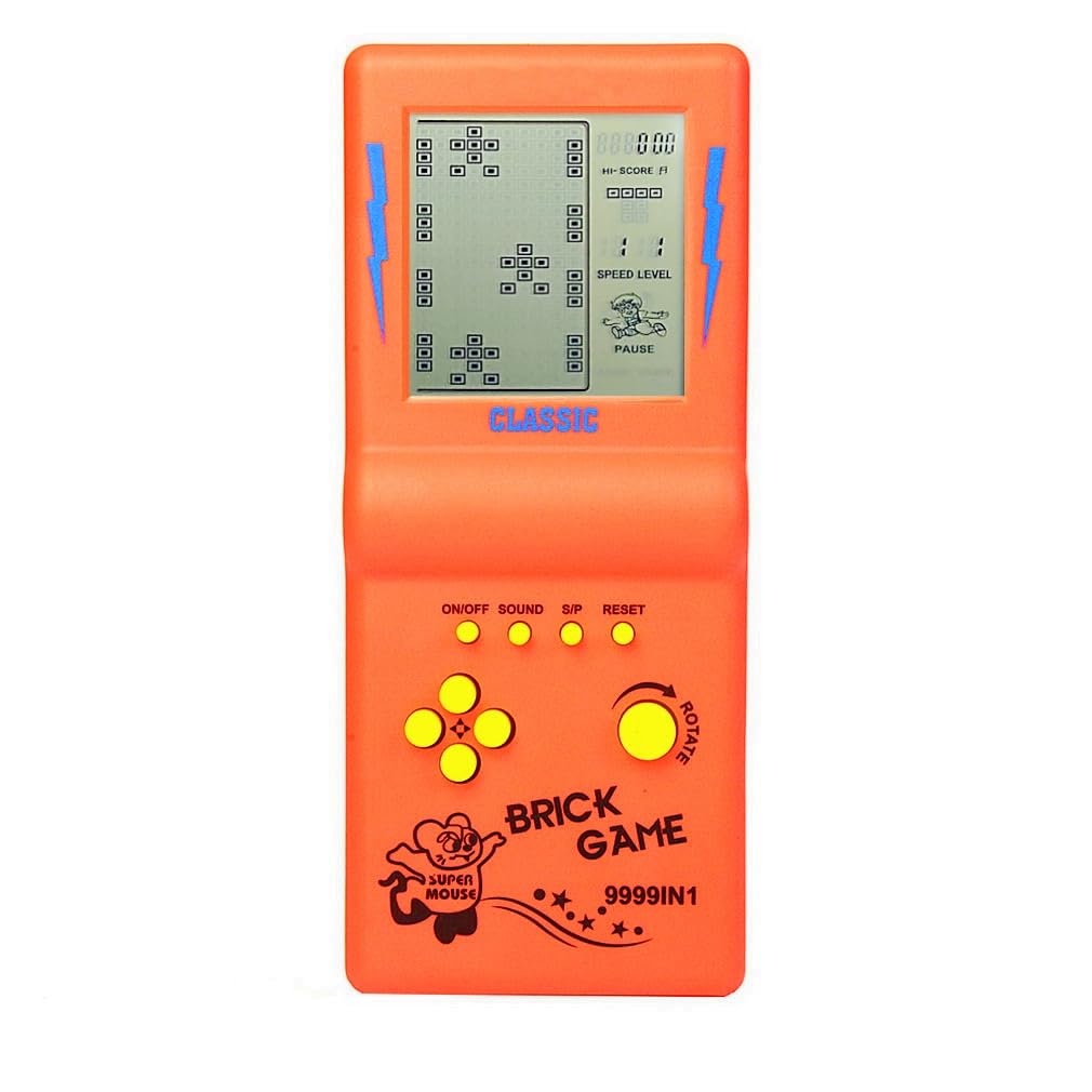 HLF 3,5-Zoll-Grossbild-Ziegel Spielkonsole Baustein Spiel Renn- / Panzerspiel eingebaute 23 Klassisc