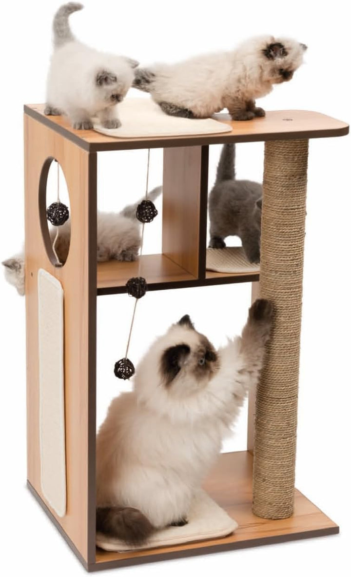 Catit 52077 Vesper Katzenmöbel Box gross, walnuss ,, 1 Stück (1er Pack), walnuss