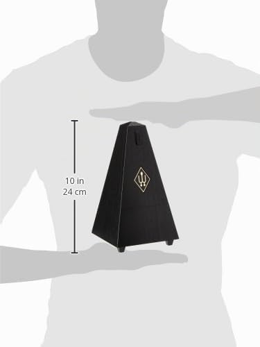 Wittner Metronom 845161 Kunststoffgehäuse ohne Glocke Taktell Pyramidenform schwarz schwarz Single,