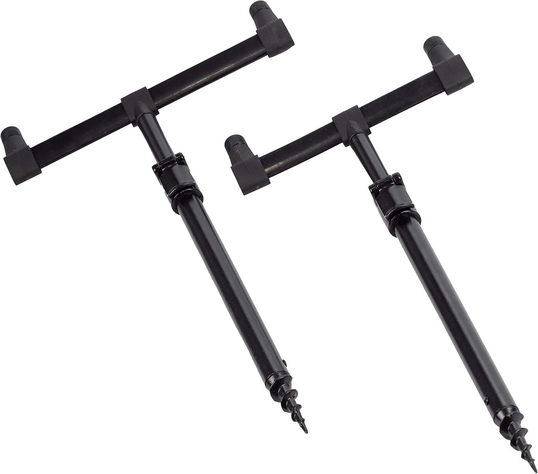 Zite Fishing Ruten-Auflagen Set - Teleskop Bank-Sticks 30-50cm & Buzzer-Bars als Rutenhalter Angel -