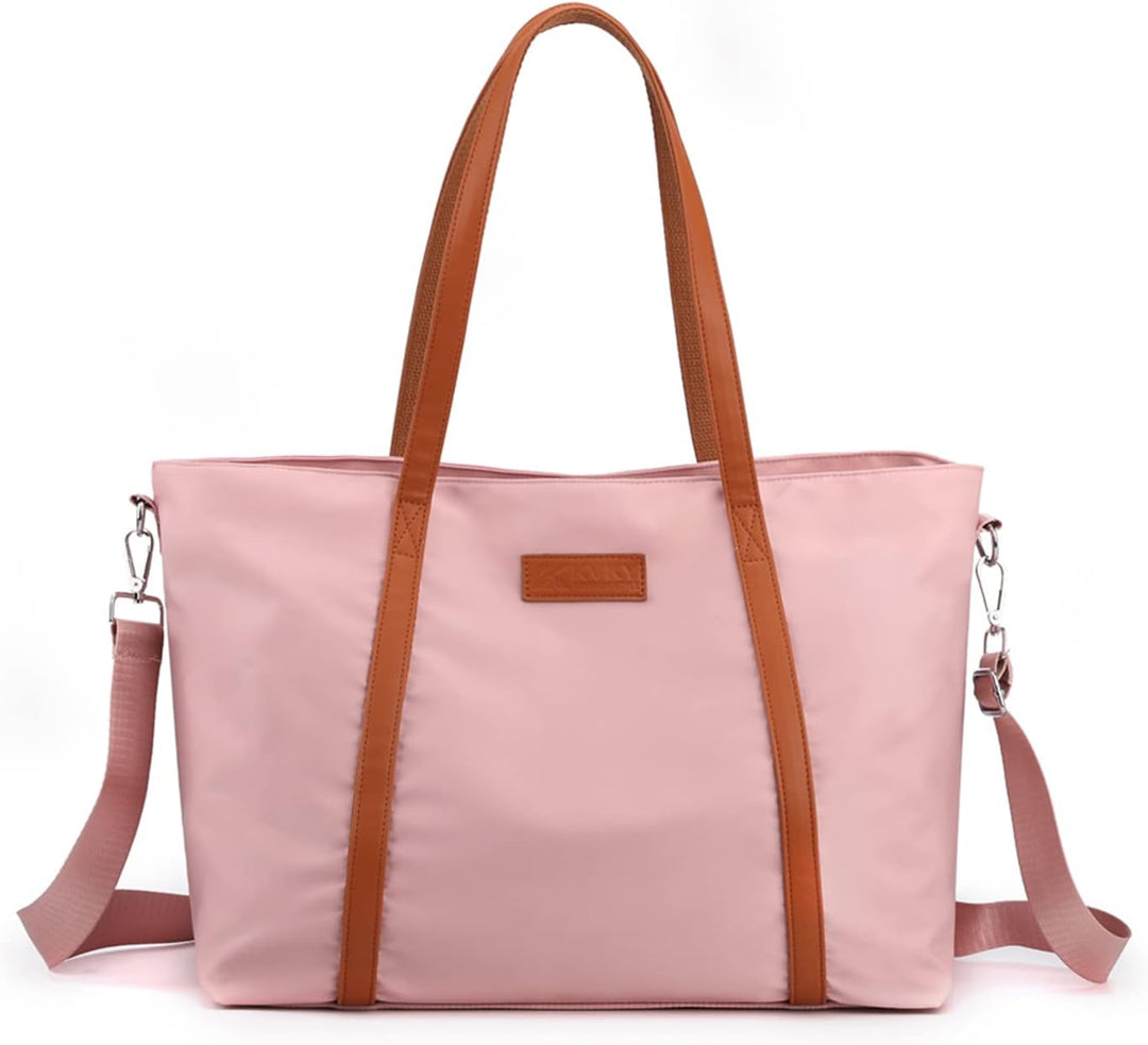 PORRASSO Laptop Tote Bag Damen Handtasche 15.6 Zoll Laptoptasche Casual Schultertasche Umhängetasche