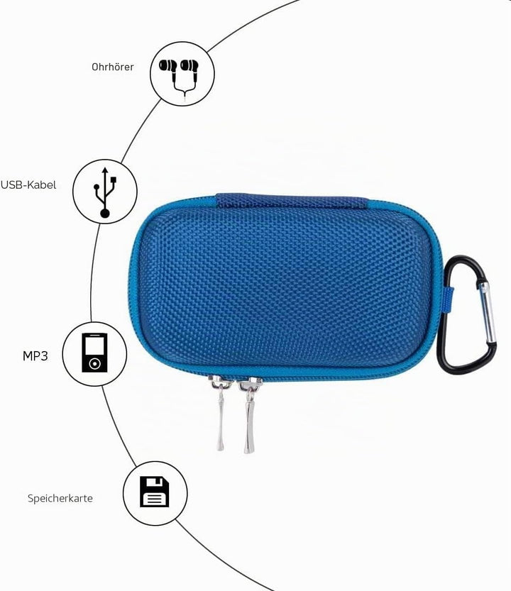 AGPTEK MP3 Player & Schutzhülle Bluetooth 5.3 Sport 64GB mit 1,5 Zoll TFT Farbbildschirm, Mini Musik