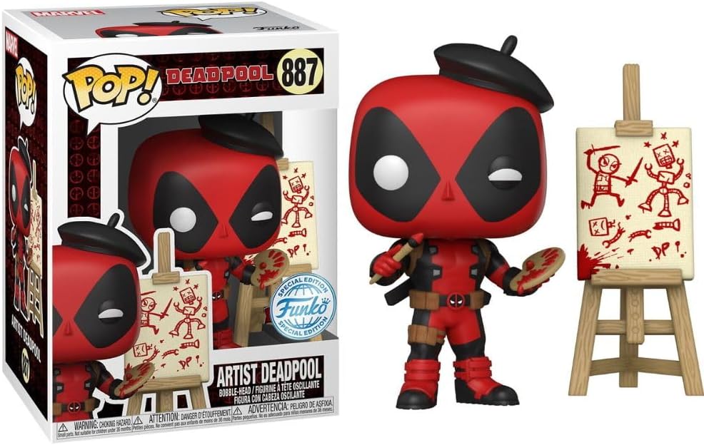 FUNKO Pop! Marvel: Deadpool - Deadpool as French Painter - US Exclusive - CONFIDENTIAL