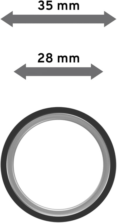 Interdeco Gardinenringe mit Gleiteinlage und Faltenhaken, Ringe in Chrom für Gardinenstangen 20 mm Ø