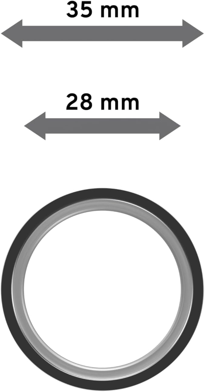 Interdeco Gardinenringe mit Gleiteinlage und Faltenhaken, Ringe in Chrom für Gardinenstangen 20 mm Ø