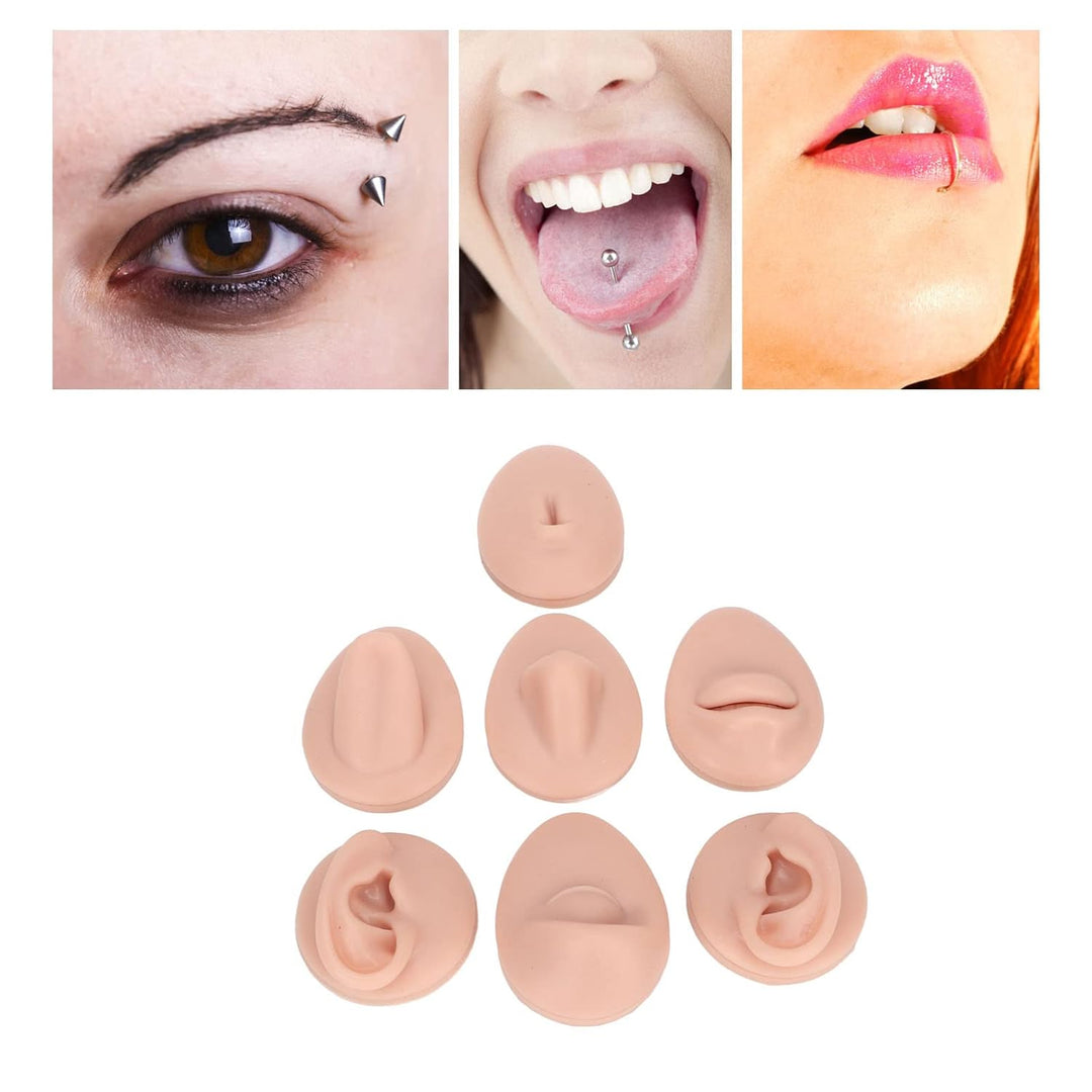 Weiches Silikon, Flexibles Modell, Körperteil-Display-Set, Body-Piercing-Übungsmodell, Simulation, O