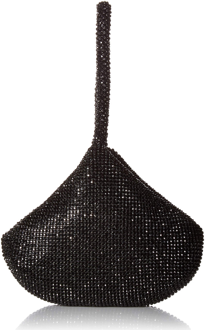 Jessica McClintock Damen Staci Mesh Wristlet Pouch Abendhandtasche, Einheitsgrösse Schwarz, Schwarz