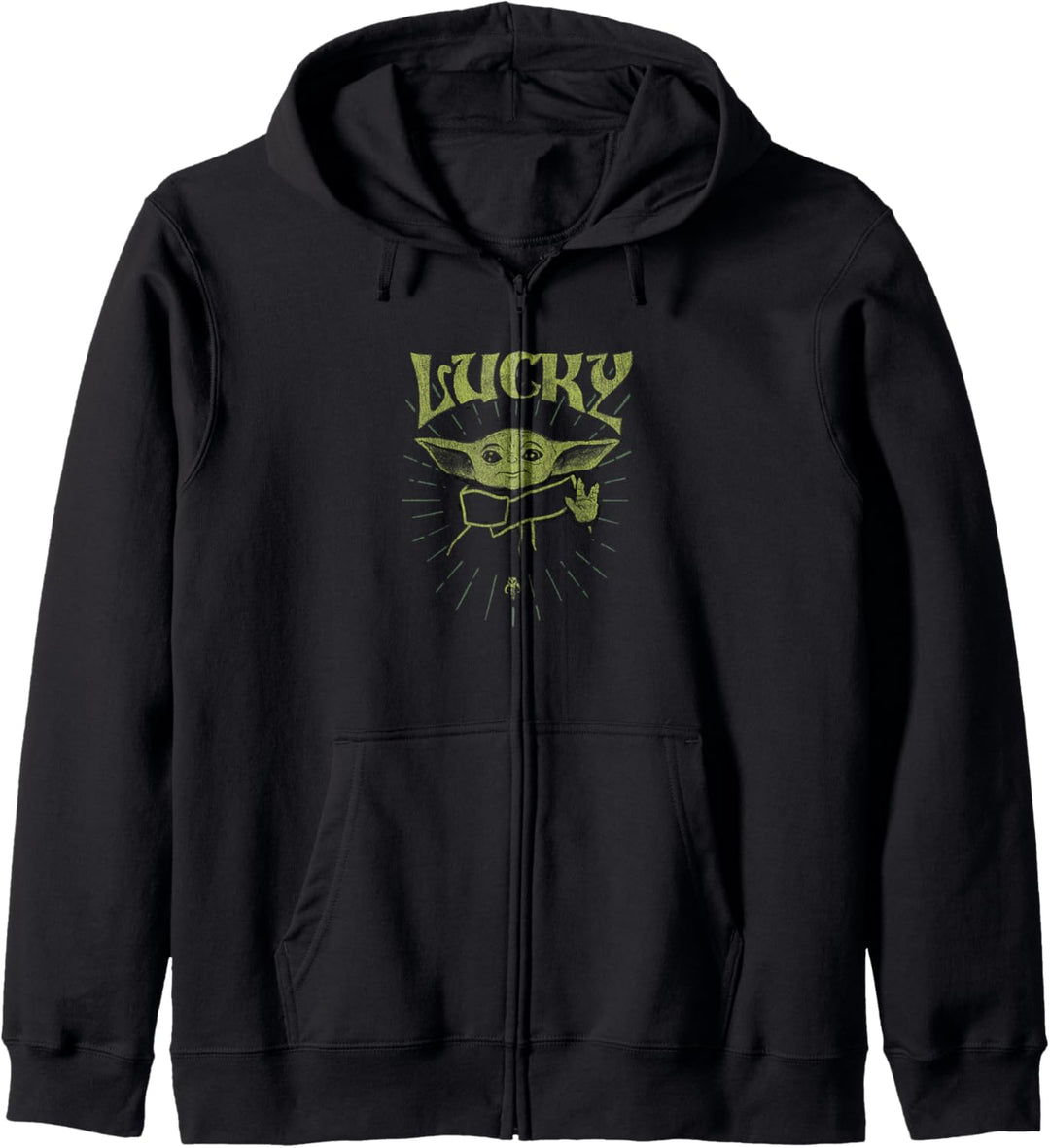 Star Wars: The Mandalorian St. Patrick's Day Grogu Lucky Kapuzenjacke