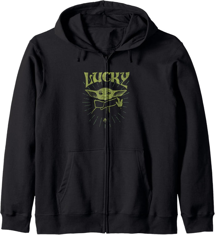 Star Wars: The Mandalorian St. Patrick's Day Grogu Lucky Kapuzenjacke