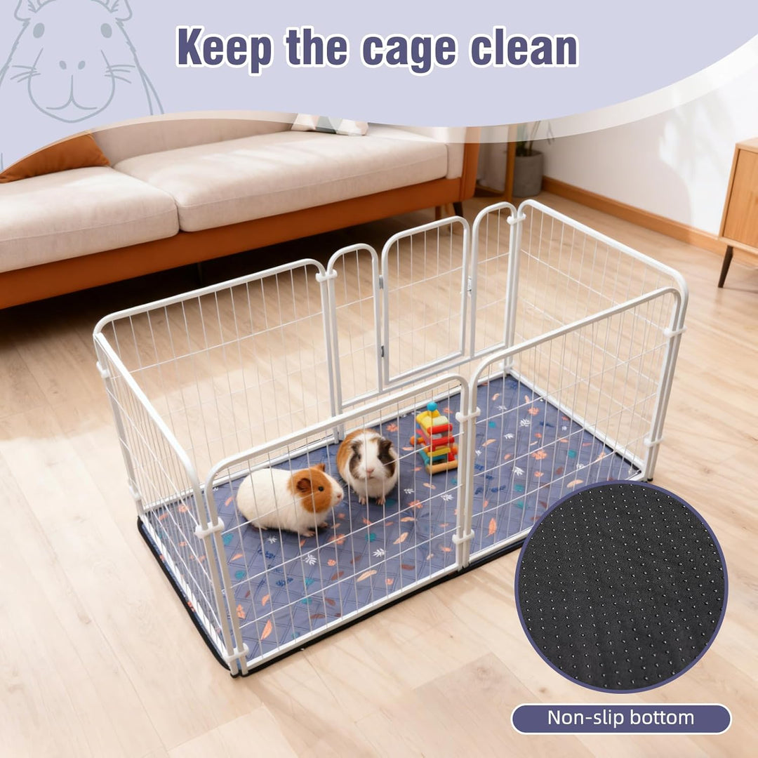 2 Stück PIPI Pads 60x45cm für Meerschweinchen, wasserdichte &amp; rutschfeste Unterlage mit 4 Lagen, sup