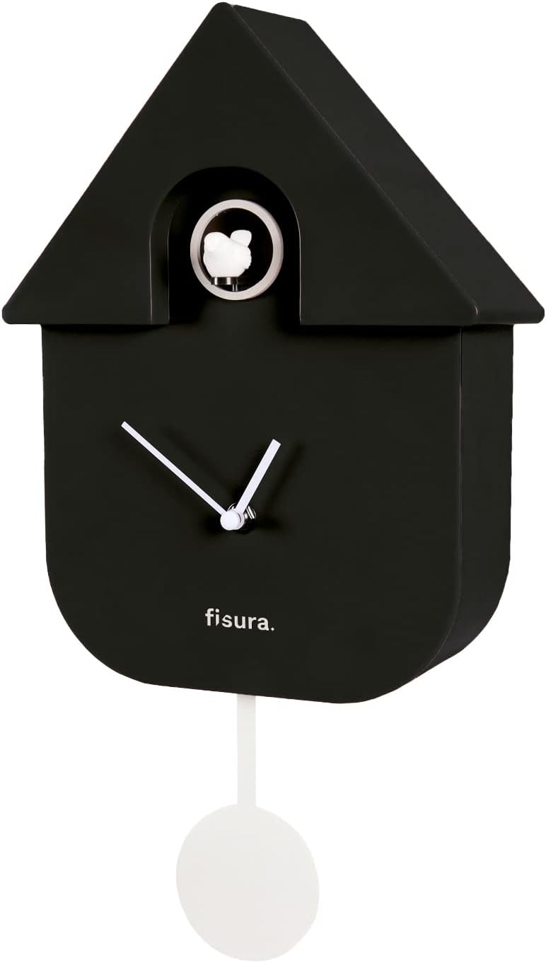 FISURA - Kuckucksuhr. Wanduhr. Original Geschenk Wanduhr. 3 AA-Batterien Nicht enthalten. Masse: 21,