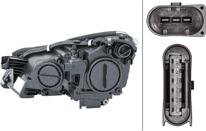 HELLA 1EL 008 821-021 Halogen-Hauptscheinwerfer - rechts - für u.a. Mercedes-Benz Cls (C219) Rechts