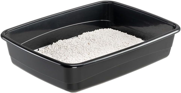 Ferplast Katzenklo, offene Katzentoilette mit hohen Rändern, 49,5 x 64,5 x H 14,5 cm, NIP 30 grosse