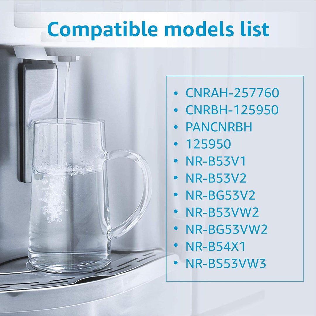 Aquacrest 257760 Ersatz-Kühlschrank-Wasserfilter, kompatibel mit Panasonic CNRAH 257760, CNRBH-12595