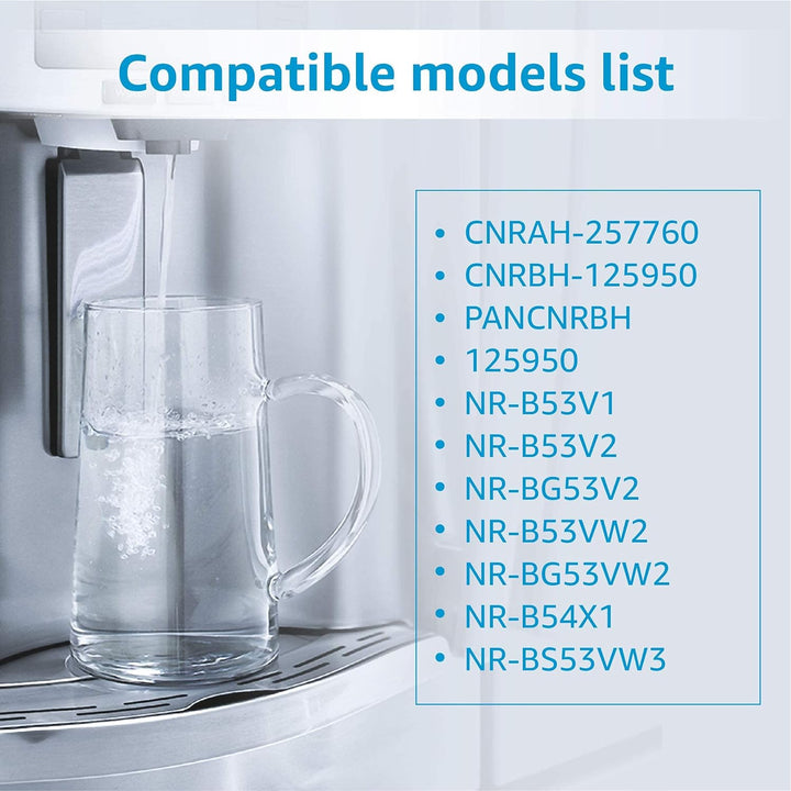 Aquacrest 257760 Ersatz-Kühlschrank-Wasserfilter, kompatibel mit Panasonic CNRAH 257760, CNRBH-12595