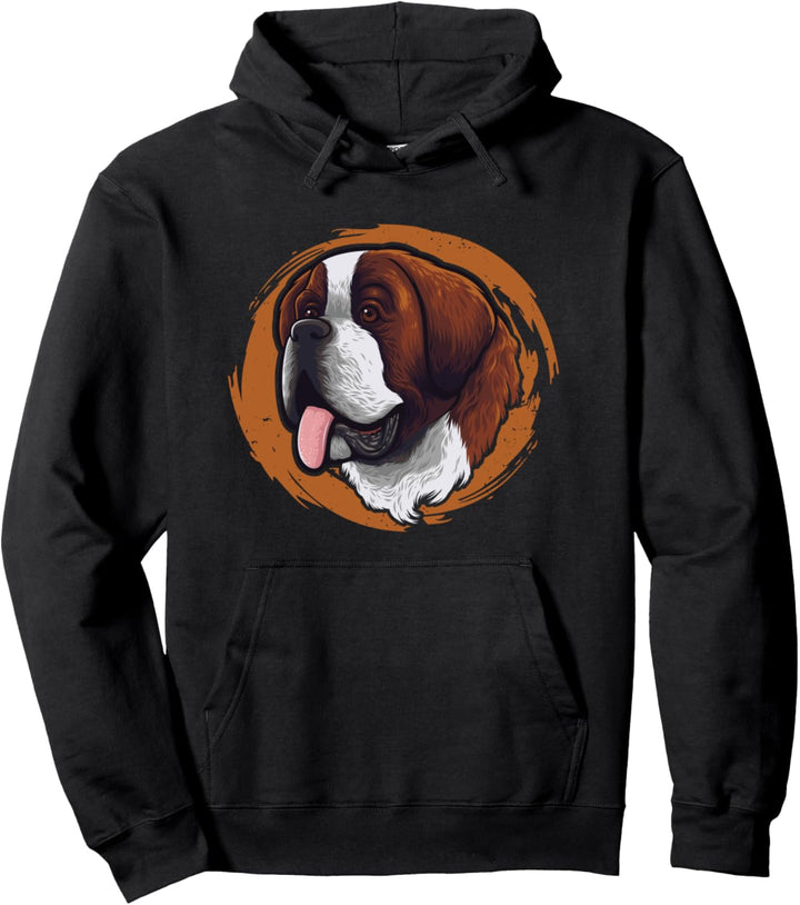 Rüde Vierbeiner Wauwau Hundebesitzer Bernhardiner Hund Pullover Hoodie