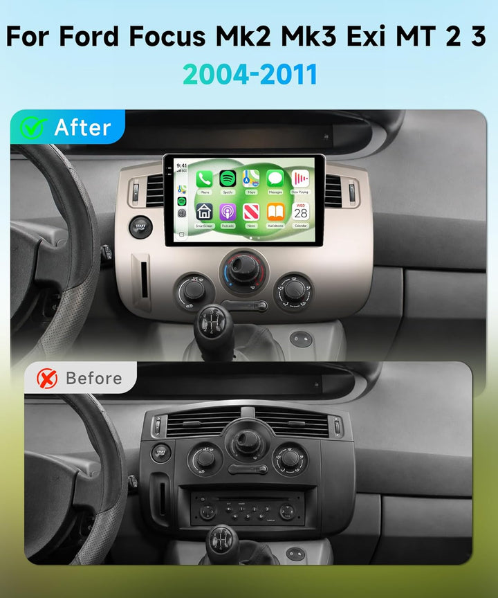 Rimoody 4G+64G Android Autoradio für Renault Scenic II 2003-2009 Wireless Carplay Android Auto, 9 Zo