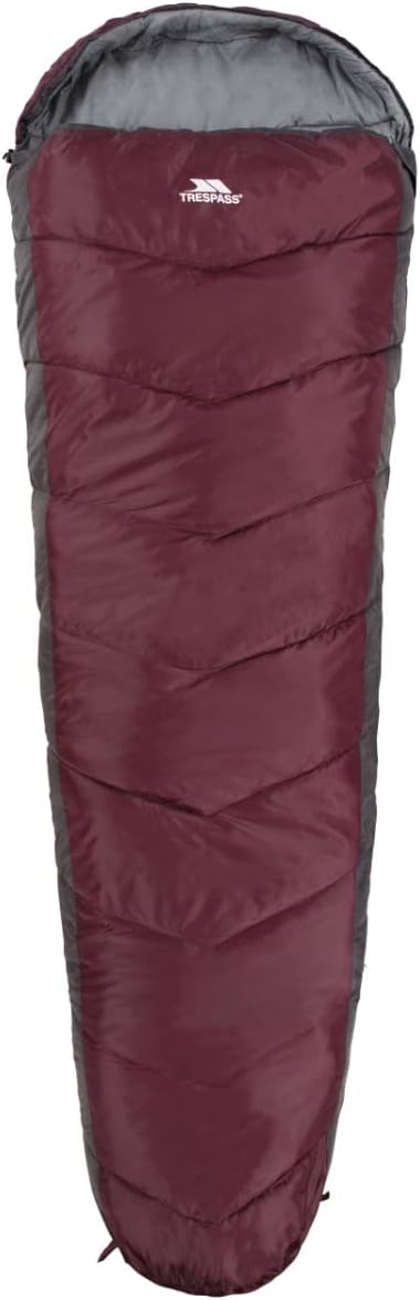 Trespass Doze DREI Jahreszeiten Schlafsack Mit Zweiwegereissverschluss 230cm X 85cm X 55cm EACH Blac