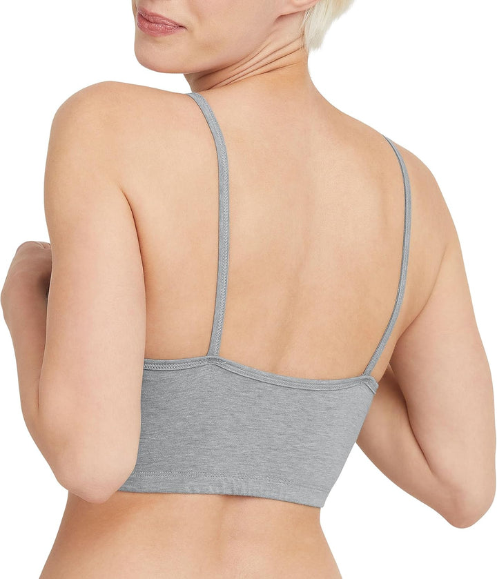 Hanes Damen BH (3er Pack) XS Sky Grey Heather/Concrete Heather/White, XS Sky Grey Heather/Concrete H