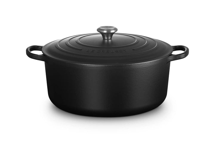 LE CREUSET Signature Gusseisen-Bräter mit Deckel, Ø 34 cm, Rund, Für alle Herdarten und Induktion ge
