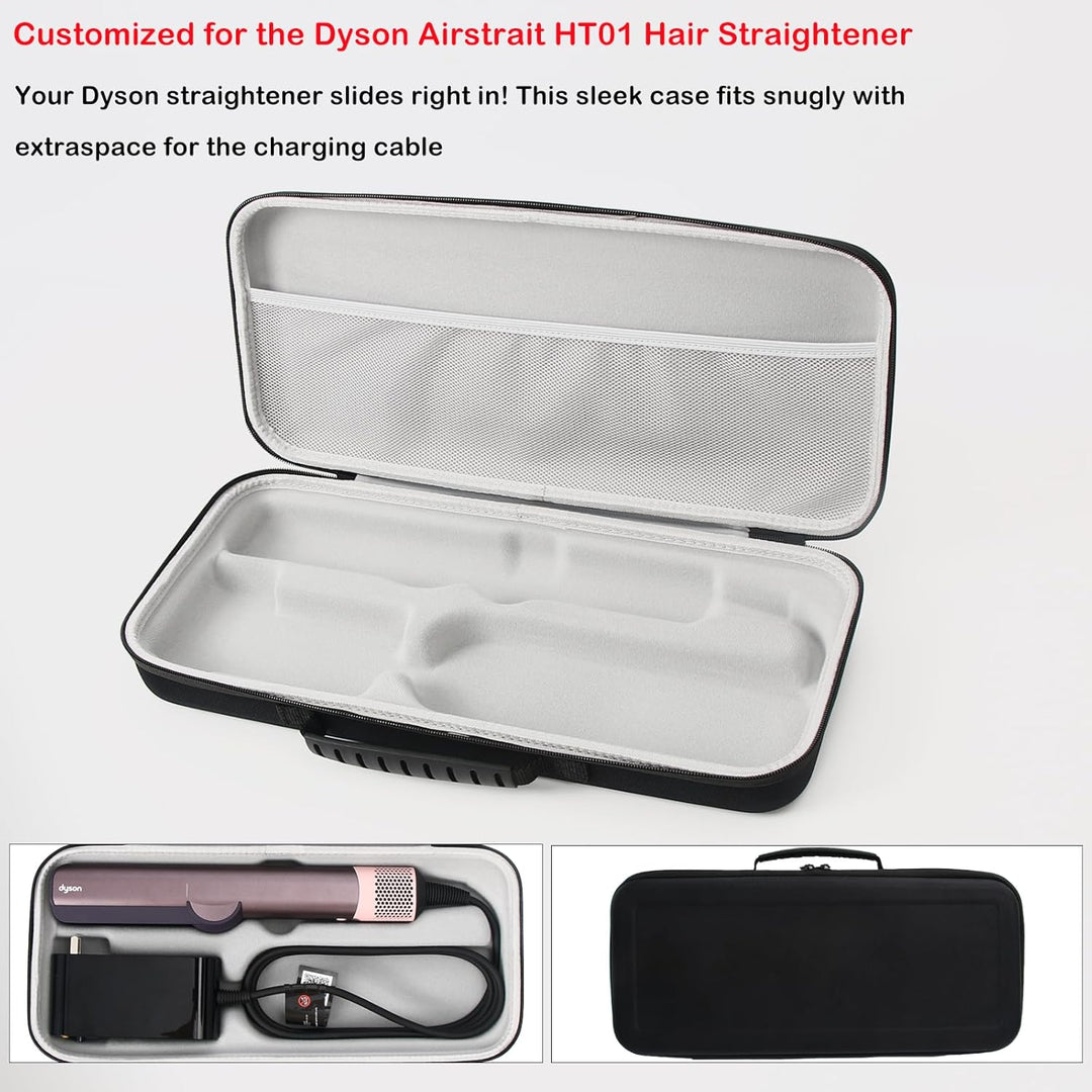 Hartschalen-Reisetasche für Dyson Airstraight HT01 Haarglätter und Netzteil wasserdichte, stossfeste