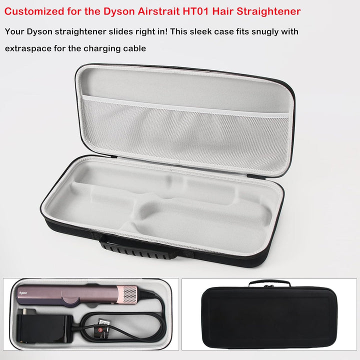 Hartschalen-Reisetasche für Dyson Airstraight HT01 Haarglätter und Netzteil wasserdichte, stossfeste