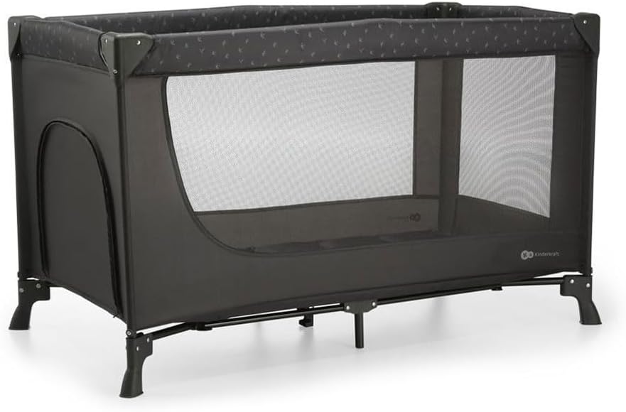 Kinderkraft Kinderreisebett Joy Light, Babybetten, Kinderbett, Reisebett, Praktisch, Modernes Design