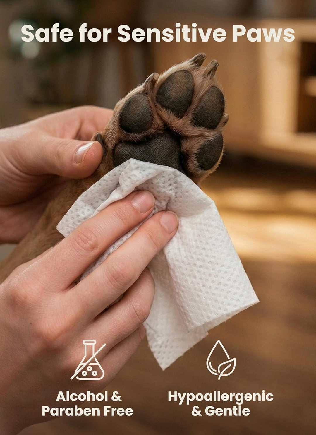 Pogi's Pflegetücher - 400 desodorierende Abwischtücher für Hunde – extragross, biologisch abbaubar,